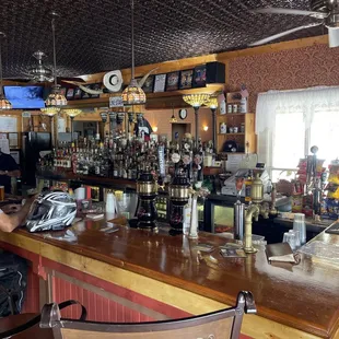 a man sitting at the bar