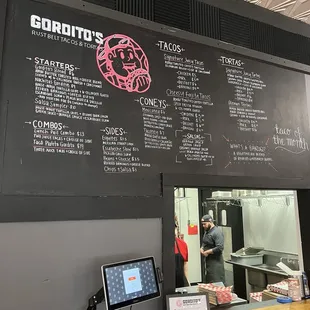 Gordito's menu