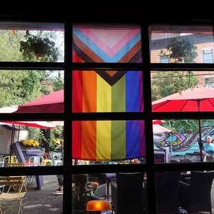 View from inside the venue.