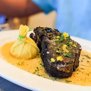 Blackened swordfish