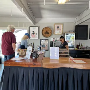 Inside reception area