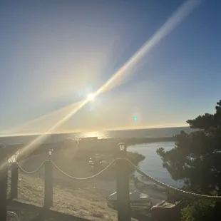 View from outdoor seating area