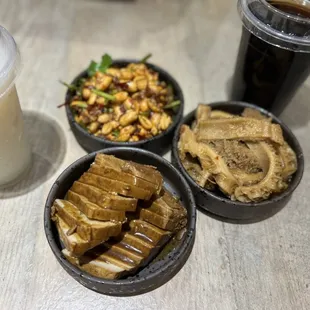 610. Signature Braised Tofu, 505. Peanut with Special Mixed Sauce, 607. Braised Tripe