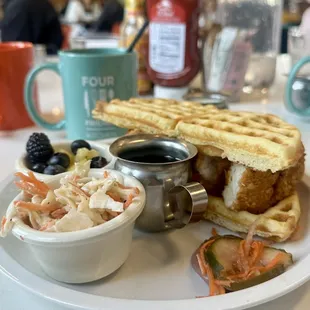 Chicken and Waffles Sandwich