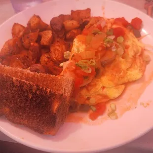 Creole Shrimp Omelette