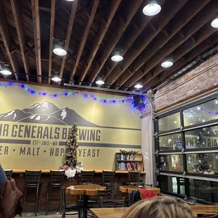 Cozy brewery and chill.