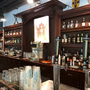 the bar