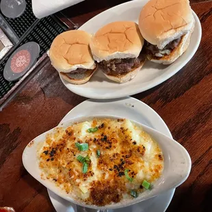 two plates of food