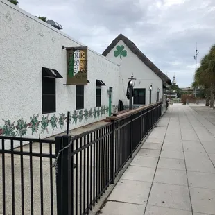 the front of the restaurant
