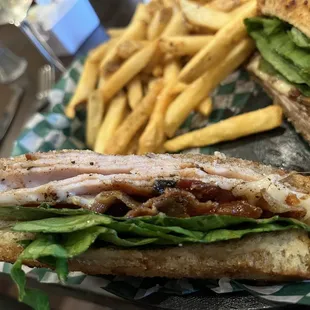 Absolutely yummy turkey sandwich