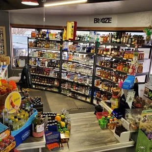 the inside of a store