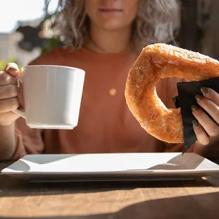 Coffee and donuts all day!