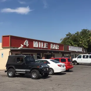 cars parked in a parking lot