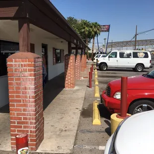 outside