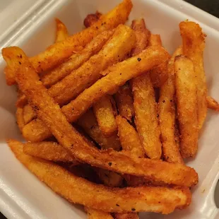 Dry rub fries