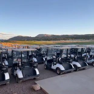 Carts before tournament