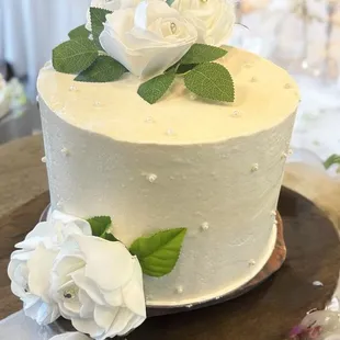 Lemon Raspberry Wedding cake_Four_Palates Bakery
