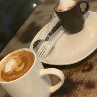 Coffee with milk and Cortadito