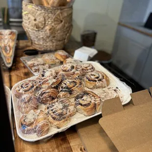 a variety of pastries