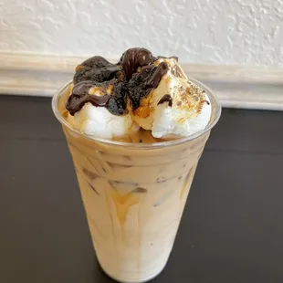 S'mores iced coffee! Get it!!!!