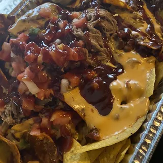 BBQ Beer Cheese Nachos