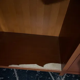 Chipped old closet definitely been years since any repairs