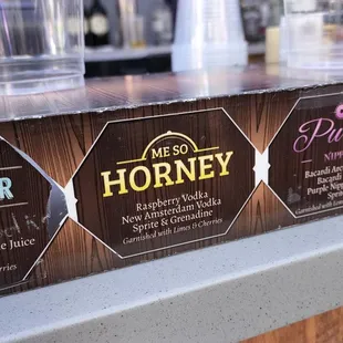 a variety of honey products