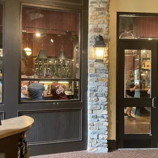 Outside of the tasting room within the gift shop.