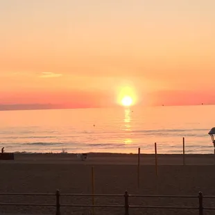 Sunrise from balcony.