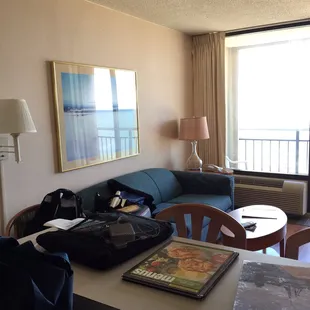 Living room with ocean view