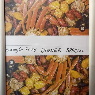 a picture of a menu for a restaurant