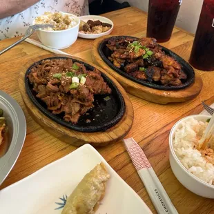 Pork and chicken bulgogi