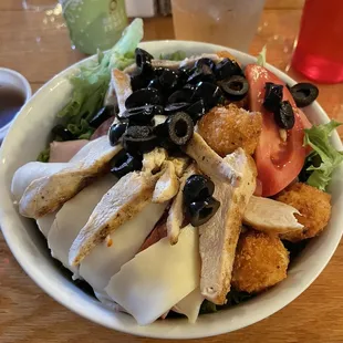 Italian chicken salad (without cucumbers and onions)