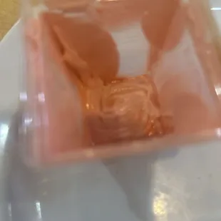 Frosting (tastes good with soy sauce