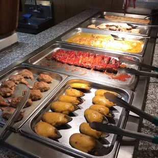 a variety of food items