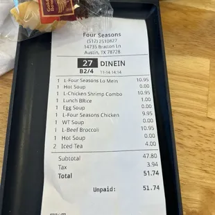 Bill for 5