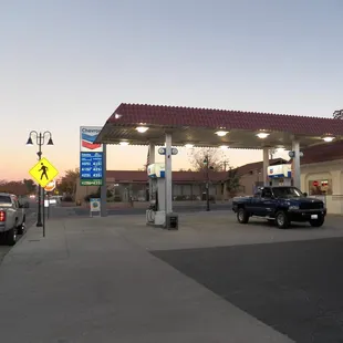 a gas station