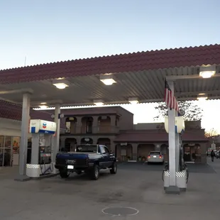 a gas station