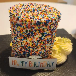 Birthday cake left in room