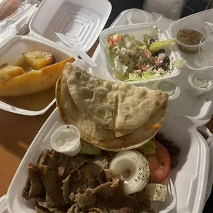 Gyro Authentic Gyros Dinner