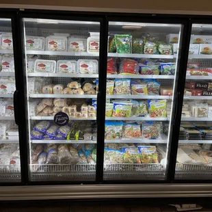 a refrigerated display case