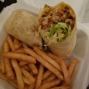 Grilled chicken wrap