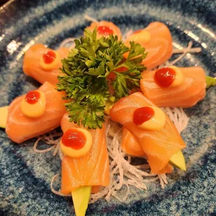 Salmon sashimi