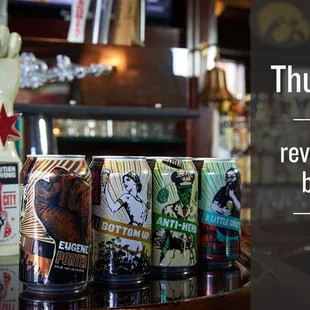 $4 Revolution beers on Thursdays!