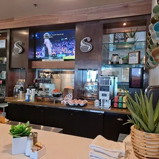 Inside restaurant