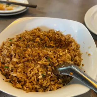 This is what their crab fried rice really looks like. Ordered on 2 separate occasions. Crab missing both times.