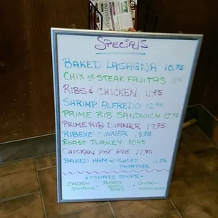 Specials.