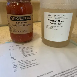 Great recipe, awesome fish broth and locally made fresh tomato sauce. Delish!