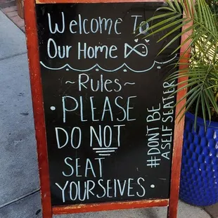 Please Do Not Seat Yourself