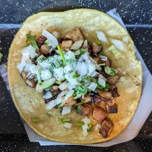 Spicy Octopus Tacos